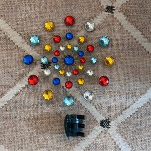 Jeweled Retro Starburst Tree Topper